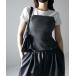  lady's tube top Hem flair slit Layered bustier [ Korea made ]