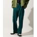  слаксы [ZOZO ограничение ]SERGE STRETCH FLARE PANTS / волна стрейч flair слаксы / талия боковой резина мужской 