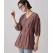 [apart by lowrys] 7 minute sleeve tunic FREE brown group other 2 lady's 