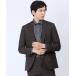  повседневный костюм [ стрейч омыватель bru]taka кий Woolen Tec On 2 кнопка жакет тысяч птица подпалина чай ( выставить возможность ) мужской 