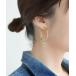  серьги semi wave обруч кнопка серьги [M] женский 