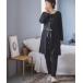  lady's maternity [ set ] soft smooth plain * cat pattern pyjamas ( production front * postpartum correspondence maternity & nursing clothes room wear )