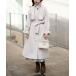 [natural couture] пальто с отложным воротником MEDIUM grayish бежевый женский 