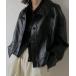  jacket rider's jacket lady's Vintage eko leather jacket / vintage eco leather jacket leather bruzo