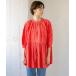 [KBF] 7 minute sleeve tunic ONE red lady's 