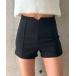  брюки высокий талия шорты женский 
