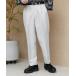 pc XbNX Y Silky twill tuck tapered slacks / VL[cC/Z~Ch/^bNe[p[hXbNX