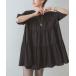 [URBAN RESEARCH] short sleeves tunic FREE black lady's 