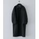 [melt.] turn-down collar coat LARGE black men's 