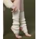  leg warmers lady's [float] heel opening leggings type rib knitted leg warmers 45cm [ cooling measures ]