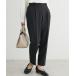  pants lady's beautiful Silhouette pants ( ankle tapered )