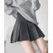  skirt lady's box pleat mini height skirt 