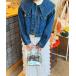  jacket G Jean lady's Bick color Denim jacket 