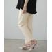  pants lady's [O.S.K] pearl tapered pants 