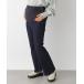  maternity lady's [ production front * postpartum correspondence ] maternity | Denim flare pants 992031