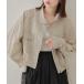  jacket blouson lady's [2024SS] nylon sia- Short blouson 