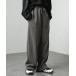  men's [Alfred Alex]pig men to Vintage make-up hem draw code 2WAY pin tuck wide sweat pants 