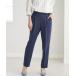  pants slacks lady's cold sensation flax style Vintage tapered pants length of the legs 65cm