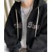  Parker [NOWLE] передний Logo вышивка Zip Parker мужской 