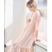  lady's maternity cotton 100% double gauze volume sleeve negligee / One-piece ( production front * postpartum correspondence maternity & nursing clothes pyjamas / room wear 