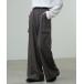  слаксы [CALLNE]2Tuck Wide Straight Cargo Slacks / 2 tuck широкий распорка брюки-карго мужской reti