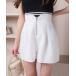  брюки передний ZIP tuck flair шорты женский 