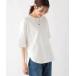 t shirt T-shirt lady's smooth Touch round tunic /992253