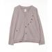 [Design Tshirts Store graniph] embroidery cardigan S gray men's 