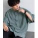  shirt blouse men's .dore-p Roo z half sleeve band color shirt 