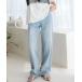  pants Denim jeans lady's cotton 100% high waist strut wide Denim pants 