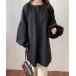 [Diosfront] long sleeve tunic FREE black lady's 