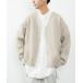 [FREAK'S STORE] knitted cardigan MEDIUM beige men's 