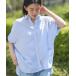  shirt blouse lady's sa rack -ru French sleeve shirt 