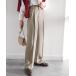 [RIRIYANO] slacks X-LARGE grayish beige lady's 