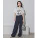  pants slacks lady's ball chain suspension exist wide pants /121270