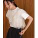 t shirt T-shirt lady's asime frill do King cut and sewn 
