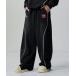  men's draw code piping oversize sweat pants 