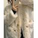 мутоновое пальто боа пальто faux furcoat/ Gold кнопка искусственный мех пальто мех жакет женский 
