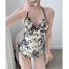  купальный костюм купальный костюм топ на бретелях One-piece оборка botanikaru женский 