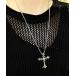  аллергия соответствует колье [Never mind the XU]stone cross necklace / [ne балка ma Индия The X You ] Stone Cross колье серебряный колье 