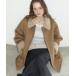  мутоновое пальто боа пальто adjustable sleeve mouton coat / регулируемый рукав мутоновое пальто женский 
