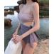  купальный костюм elegant боковой лента плавание одежда женский 