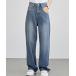  широкий брюки джинсы Denim Denim брюки высокий талия распорка soft Denim брюки женский 