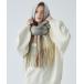  muffler [VELNUS]Mohair touch gradation-like volume check muffler/mohe прикреплять glate-sho