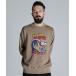  футболка тренировочный Schott/ Schott /CREW SWEAT SURF DOG/ вырез лодочкой тренировочный Surf bru собака мужской женский 