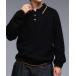  рубашка-поло COLLAR LINE KNIT POLO SHIRT /pis имя вязаный рубашка-поло мужской женский 