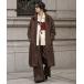  пальто с отложным воротником пальто [INTERPLAY x TAKERU]Herringbone Long Coat женский 