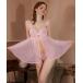 3-9B22 [ прозрачный sexy Ran Jerry ] бабочка . тросик есть передний открытие baby doll комплект салон одежда 