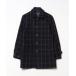 [URBAN RESEARCH] в клетку пальто с отложным воротником 38 темно-синий женский 