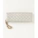 [SLY] стеганое полотно клатч - серебряный женский 